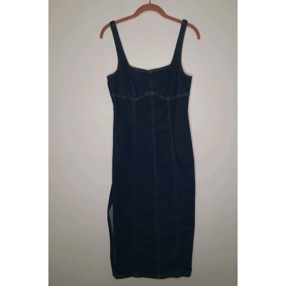 Wild Fable Women's Denim Maxi Bodycon Dress Dark Wash Size Small